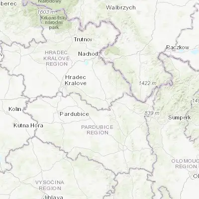 Map showing location of Kostelec nad Orlicí (50.122670, 16.213190)