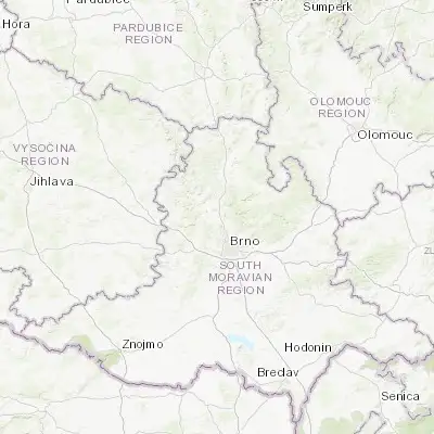 Map showing location of Kuřim (49.298520, 16.531440)