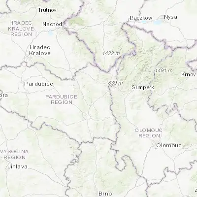 Map showing location of Lanškroun (49.912170, 16.611900)