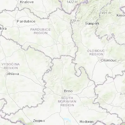 Map showing location of Letovice (49.547090, 16.573570)