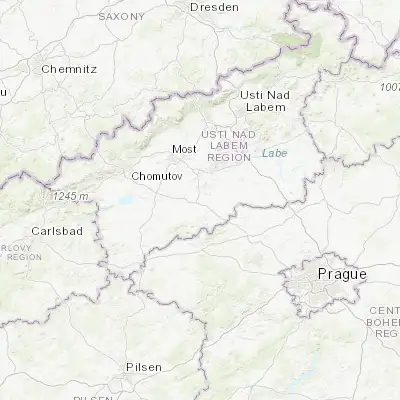 Map showing location of Louny (50.356990, 13.796670)
