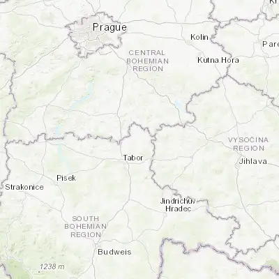 Map showing location of Mladá Vožice (49.533130, 14.808570)