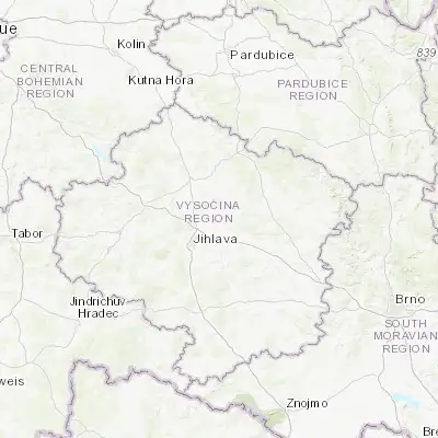 Map showing location of Polná (49.487000, 15.718810)