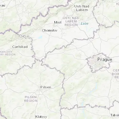 Map showing location of Rakovník (50.103700, 13.733400)