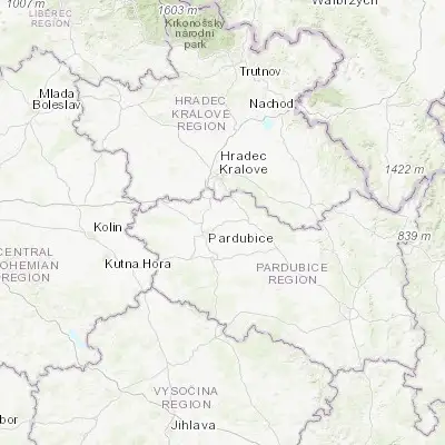 Map showing location of Sezemice (50.066510, 15.852700)
