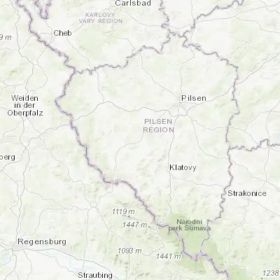 Map showing location of Staňkov (49.553480, 13.069760)