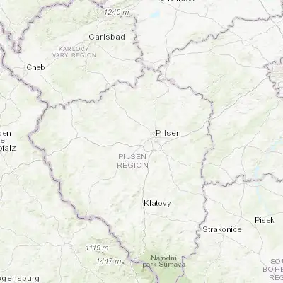 Map showing location of Vejprnice (49.729880, 13.276280)