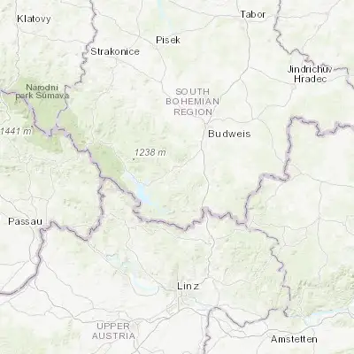 Map showing location of Větřní (48.774250, 14.286160)