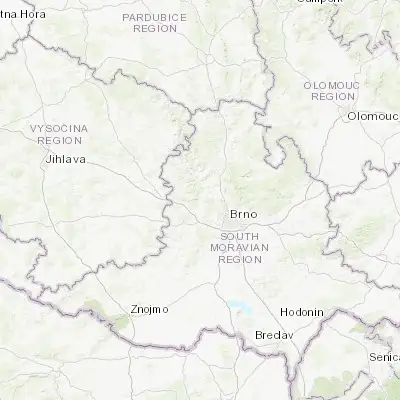Map showing location of Veverská Bítýška (49.275910, 16.436860)