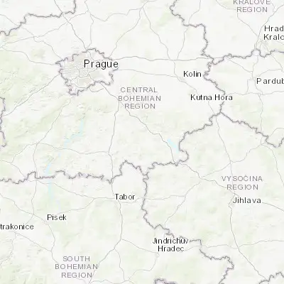 Map showing location of Vlašim (49.706320, 14.898810)