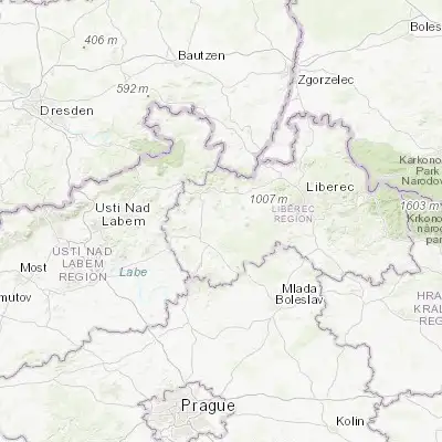 Map showing location of Zákupy (50.684750, 14.645220)