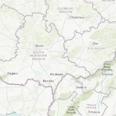 Map showing location of Ždánice (49.067290, 17.027510)