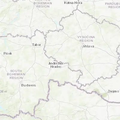 Map showing location of Žirovnice (49.253180, 15.188240)