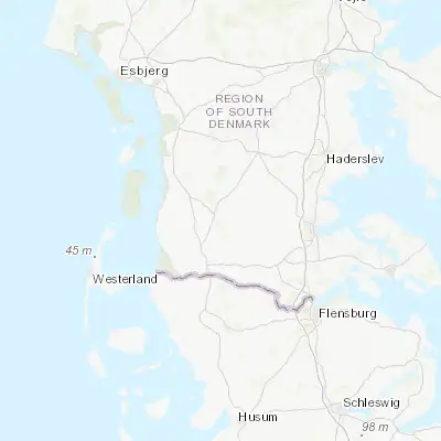 Map showing location of Løgumkloster (55.059410, 8.955080)