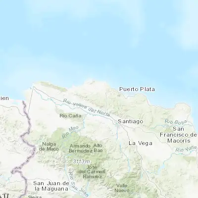 Map showing location of Guananico (19.726930, -70.922940)