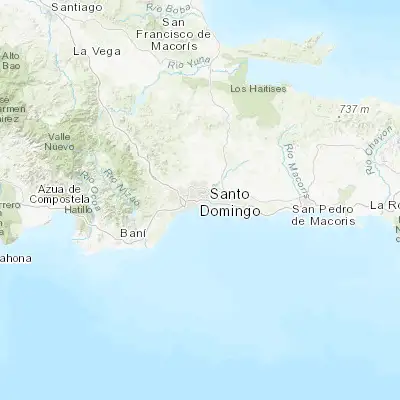 Map showing location of Villa Francisca (18.482780, -69.889140)