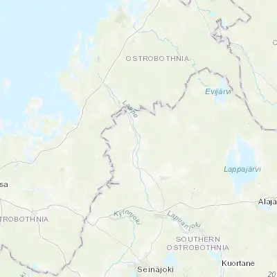 Map showing location of Alahärmä (63.248310, 22.854930)