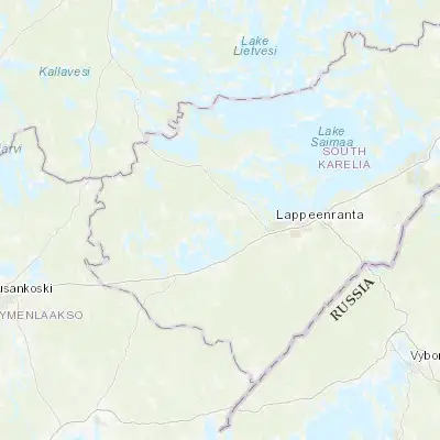 Map showing location of Lemi (61.062440, 27.805710)