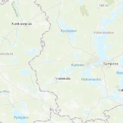 Map showing location of Mouhijärvi (61.500000, 23.016670)