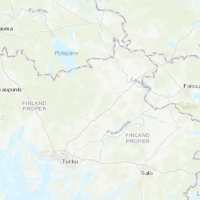 Map showing location of Pöytyä (60.766670, 22.666670)