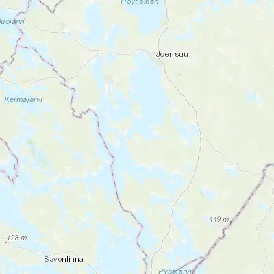 Map showing location of Rääkkylä (62.316670, 29.616670)