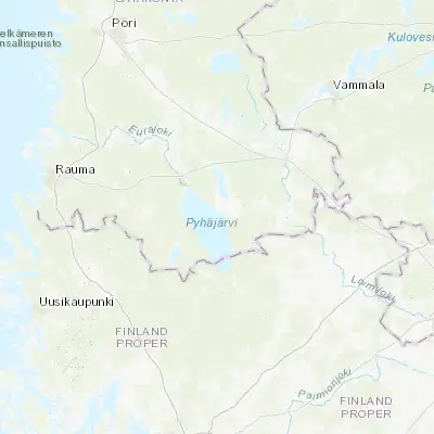 Map showing location of Säkylä (61.033330, 22.333330)