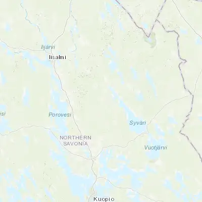 Map showing location of Varpaisjärvi (63.359320, 27.755060)