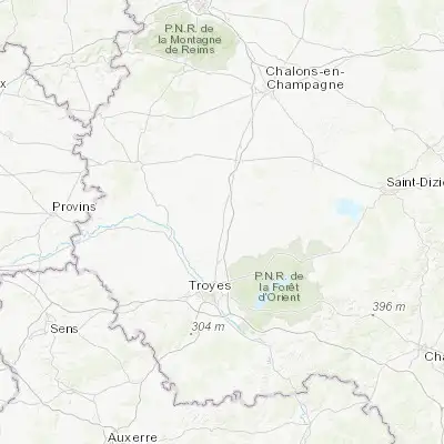 Map showing location of Arcis-sur-Aube (48.533870, 4.140850)