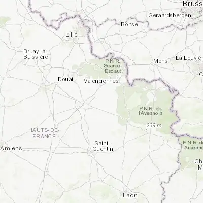 Map showing location of Avesnes-les-Aubert (50.200000, 3.383330)