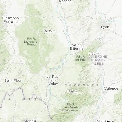 Map showing location of Bas-en-Basset (45.305990, 4.109120)
