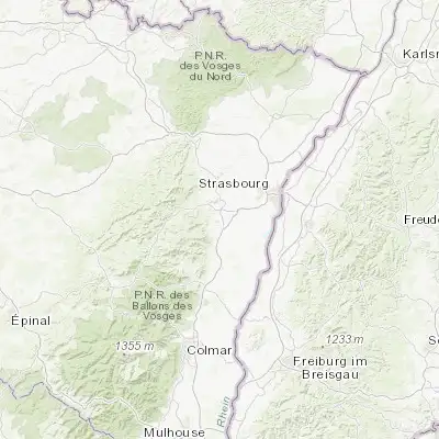 Map showing location of Bischoffsheim (48.487030, 7.489670)