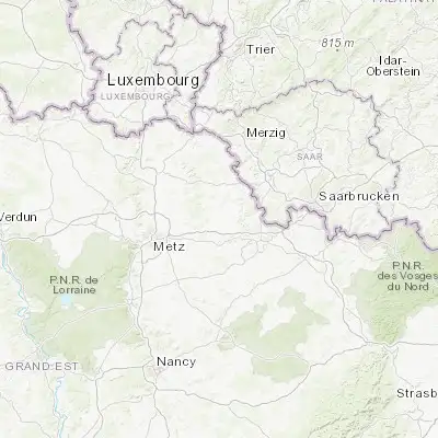 Map showing location of Boulay-Moselle (49.183330, 6.500000)