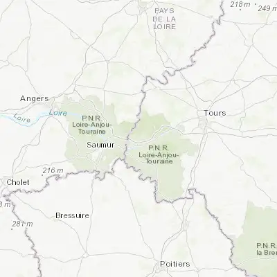 Map showing location of Bourgueil (47.283330, 0.166120)