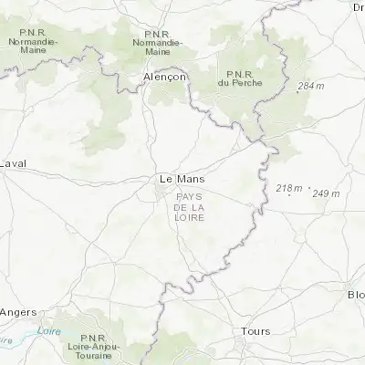 Map showing location of Champagné (48.021850, 0.330960)