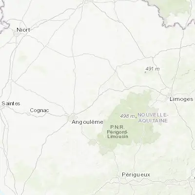 Map showing location of Chasseneuil-sur-Bonnieure (45.816670, 0.450000)