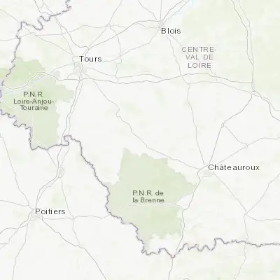 Map showing location of Châtillon-sur-Indre (46.987350, 1.172180)