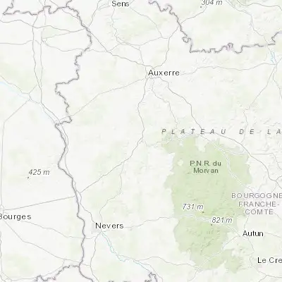 Map showing location of Clamecy (47.460170, 3.519400)