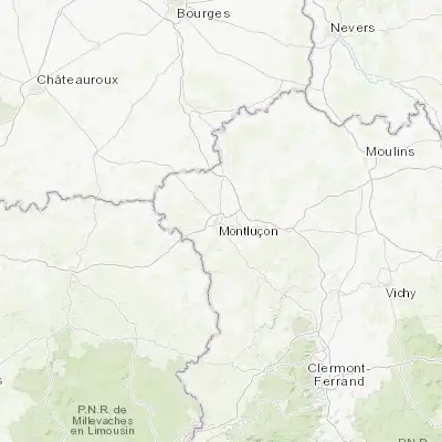 Map showing location of Désertines (46.354560, 2.619240)