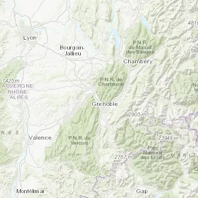 Map showing location of Fontanil-Cornillon (45.252800, 5.663080)