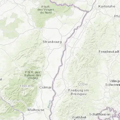 Map showing location of Gerstheim (48.382150, 7.703950)