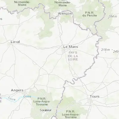 Map showing location of Guécélard (47.876260, 0.129280)