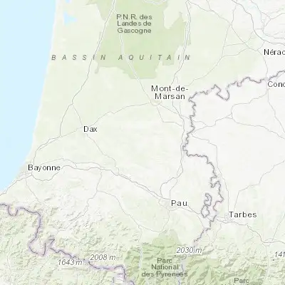 Map showing location of Hagetmau (43.658930, -0.591720)