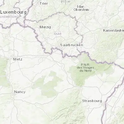 Map showing location of Hambach (49.059420, 7.035300)