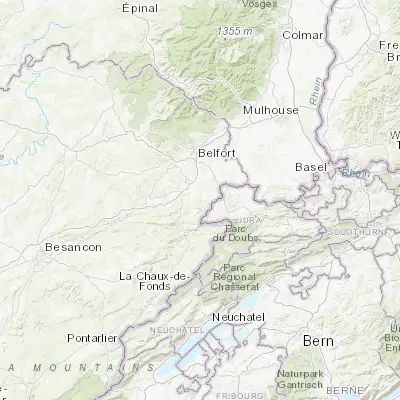 Map showing location of Hérimoncourt (47.442840, 6.882420)