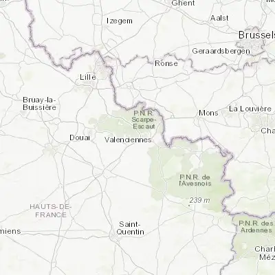 Map showing location of Hérin (50.355570, 3.453090)