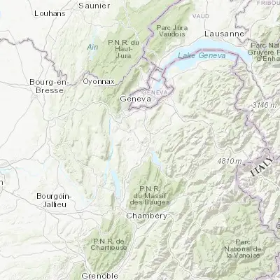 Map showing location of La Balme-de-Sillingy (45.968900, 6.041870)