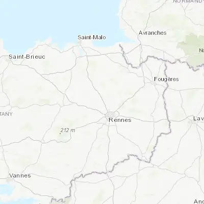 Map showing location of La Mézière (48.218340, -1.754600)
