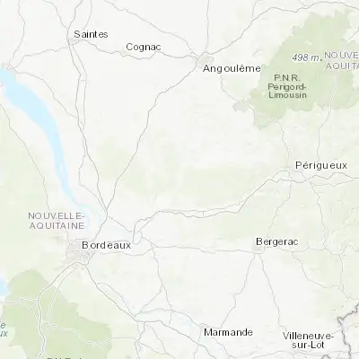 Map showing location of La Roche-Chalais (45.151650, 0.008000)