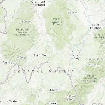 Map showing location of Langeac (45.100280, 3.494200)