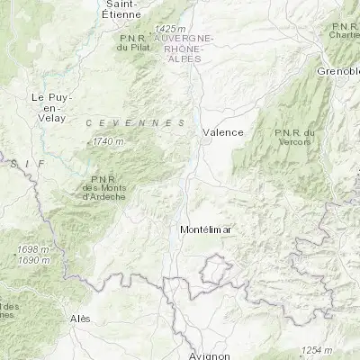 Map showing location of Le Pouzin (44.751730, 4.747980)